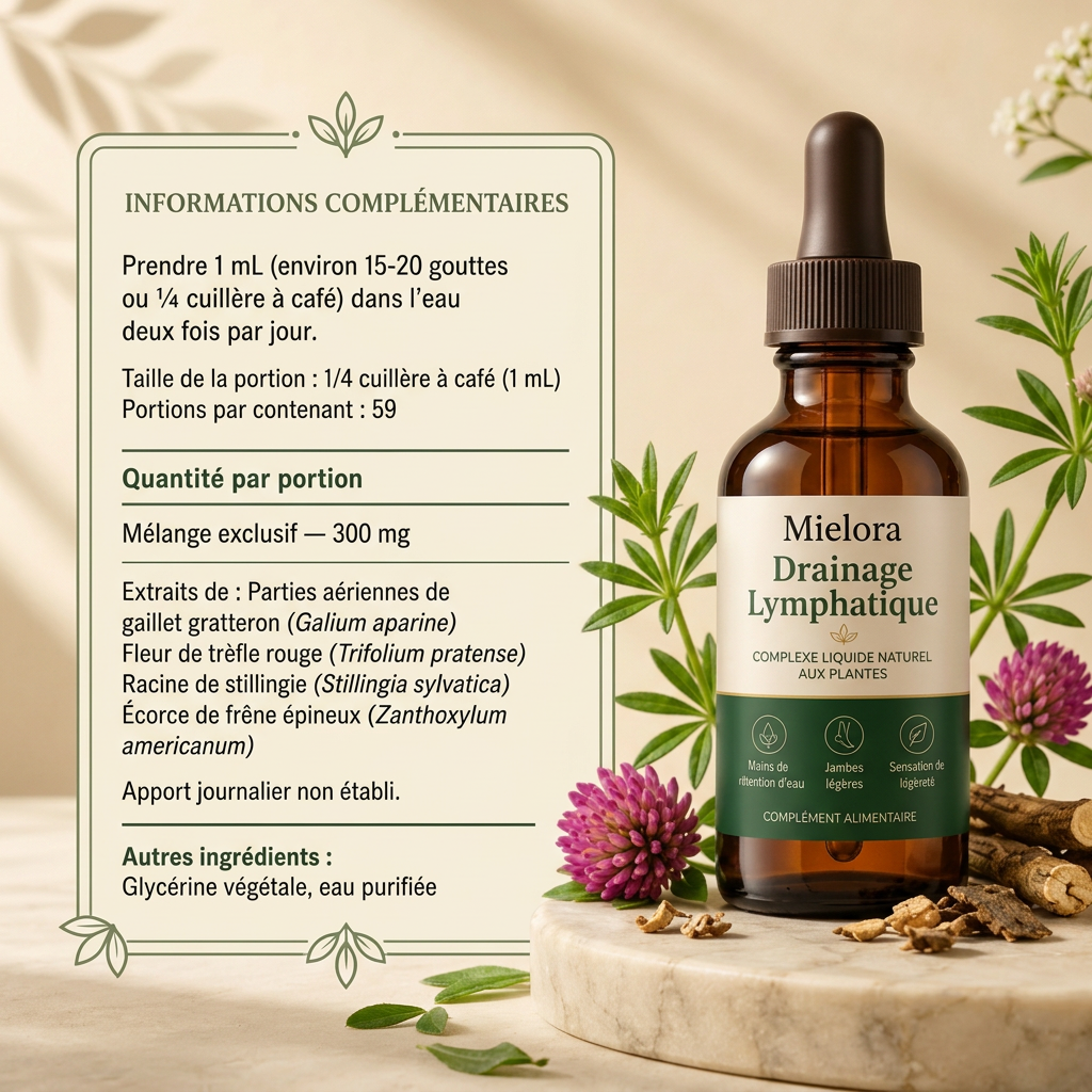 Composition : 5 plantes drainantes, posologie et ingrédients